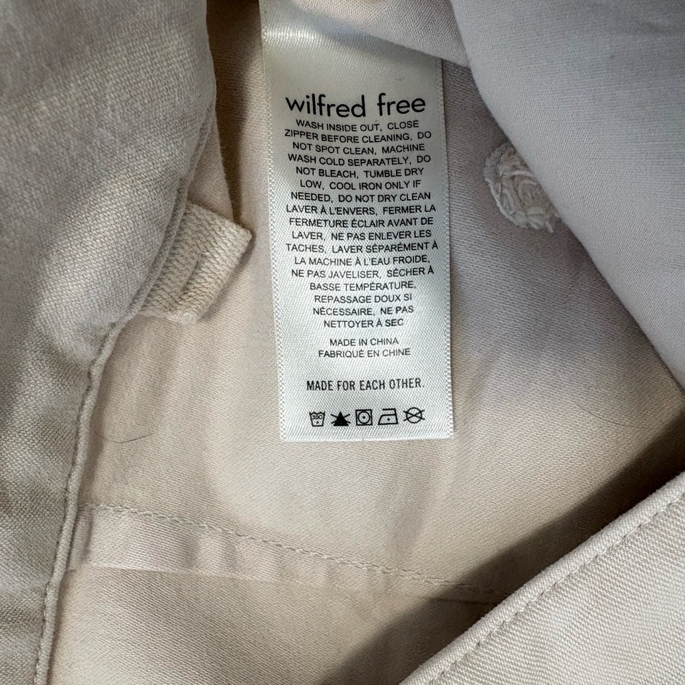Aritzia Wilfred Free Mid Rise Modern Utility Pants Size 10 - Picture 11 of 14